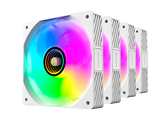 Kit 4 Ventiladores Auxiliar Mf-si4kit A-rgb Infinity Blanco Mars Gaming